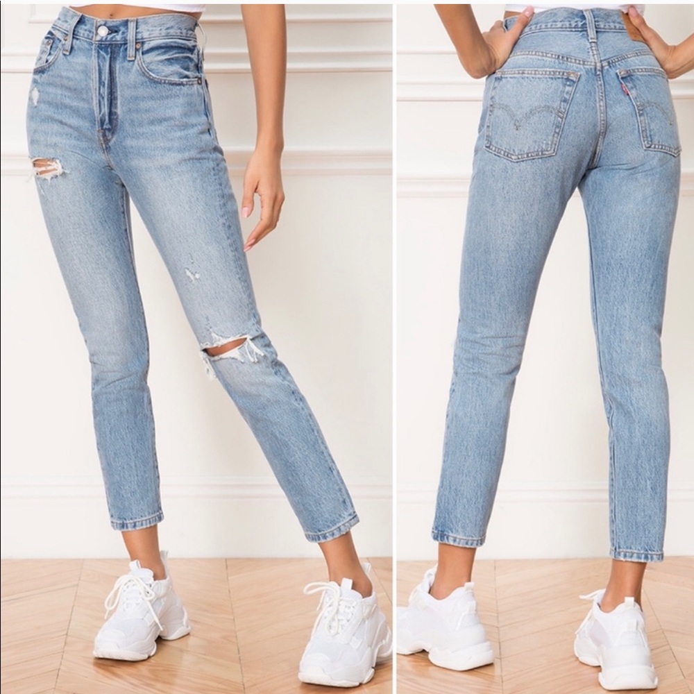 Levis 501 jeans distressed (high-waisted)